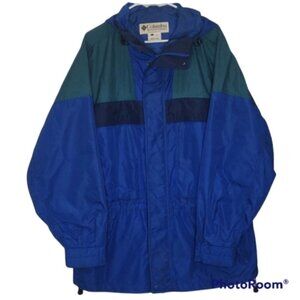 Columbia Blue and Green Vintage Colorblock Jacket‎ Size Large